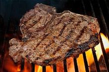 Marinated T-bone Steak on the Grill